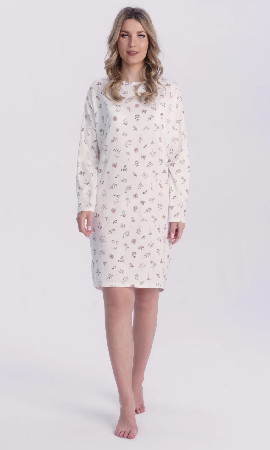 koszula nocna w kwiaty